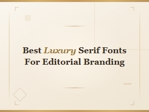 Best Luxury Serif Fonts for Classic Editorial Branding